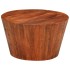 Mesa de centro de madera maciza de mango rugosa Ø 52x30