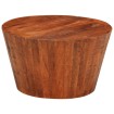 Mesa de centro de madera maciza de mango rugosa Ø 52x30 cm