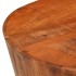 Mesa de centro de madera maciza de mango rugosa Ø 52x30