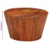 Mesa de centro de madera maciza de mango rugosa Ø 52x30