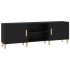 Mueble para TV madera contrachapada negro 150x30x50