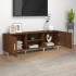 Mueble de TV madera contrachapada marrón roble 150x30x50