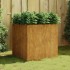 Jardinera de acero corten 80x80x80