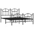 Estructura de cama cabecero y pie de cama metal negro