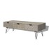 Mueble para TV con 3 cajones gris 120x40x36