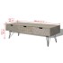 Mueble para TV con 3 cajones gris 120x40x36