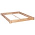 Estructura de cama de madera maciza de roble 160x200