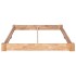 Estructura de cama de madera maciza de roble 160x200