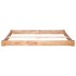 Estructura de cama de madera maciza de roble 160x200