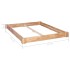 Estructura de cama de madera maciza de roble 160x200