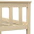 Estructura de cama de madera maciza de pino clara 160x200