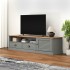 Mueble para TV VIGO madera maciza de pino gris 156x40x40