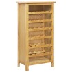 Botellero de madera maciza de roble 56x32x110 cm