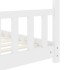 Estructura de cama infantil madera maciza pino blanco 80x160