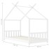 Estructura de cama infantil madera maciza pino blanco 80x160