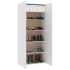 Mueble zapatero de madera contrachapada blanco 80x35,5x180