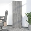 Armario de oficina madera contrachapada sonoma gris 60x32x190cm