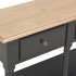 Mesa consola de MDF negra 120x30x76