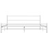 Estructura de cama de metal blanca 180x200