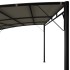 Toldo parasol de jardín gris taupe 4x3x2,55