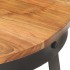 Mesa de centro de madera maciza de acacia Ø68x43