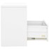 Armario archivador de acero blanco 90x46x72,5