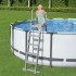 Bestway Escalera de seguridad para piscina 4 peldaños Flowclear 132