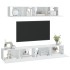 Set de muebles para TV 4 piezas madera contrachapada