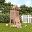 Casita infantil con pared de escalada madera abeto Douglas