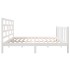 Estructura de cama de madera maciza de pino blanco 140x190