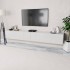 Mueble para TV 2 uds contrachapada blanco brillo