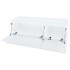 Mueble para TV 2 uds contrachapada blanco brillo