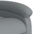 Sillón reclinable de masaje de tela gris