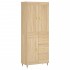 Aparador alto madera contrachapada color roble 69,5x34x180