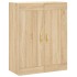 Aparador alto madera contrachapada color roble 69,5x34x180