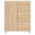 Aparador alto madera contrachapada color roble 69,5x34x180