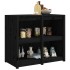 Mueble de cocina exterior madera maciza pino negro 106x55x92