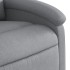 Sillón reclinable de tela gris