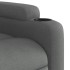 Sillón de masaje reclinable de tela gris