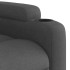 Sillón de masaje reclinable de tela gris