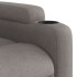 Sillón de masaje reclinable de tela gris