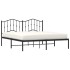 Estructura de cama con cabecero metal negro 183x213