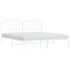 Estructura de cama con cabecero metal blanca 200x200