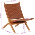 Silla de relax plegable cuero auténtico