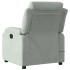 Sillón reclinable de masaje eléctrico terciopelo gris