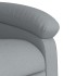 Sillón reclinable elevable de tela gris