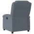 Sillón reclinable de masaje eléctrico terciopelo gris