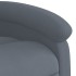 Sillón reclinable de masaje eléctrico terciopelo gris