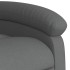 Sillón reclinable elevable de tela gris