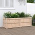 Jardinera de madera maciza de pino 150x50x50